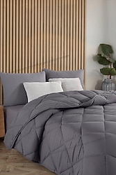 Formeya Soft Antrasit 155x215 cm Silikon Tek Kişilik Yorgan