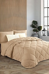 Formeya Soft Bej 195X215 cm Silikon Çift Kişilik Yorgan
