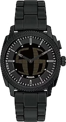 Fossil Big Tic FFS6156 Çelik Kordon Siyah Kol Saati