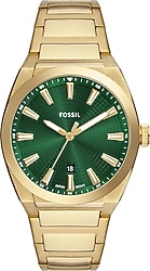 Fossil Everett FFS6090 Çelik Kordon Altın-Yeşil Erkek Kol Saati