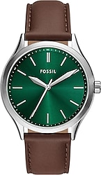 Fossil Fenmore FBQ2864 Deri Kordon Kahverengi-Yeşil Erkek Kol Saati