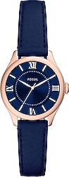 Fossil Gilmore FES5424 Deri Kordon Lacivert Kadın Kol Saati