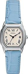 Fossil Harlow FES5405 Deri Kordon Açık Mavi Kadın Kol Saati