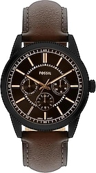 Fossil Pearson FFS6138 Deri Kordon Kahverengi Erkek Kol Saati
