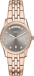 Fossil Scarlette FES5459 Rose Gold-Gri Kadın Kol Saati