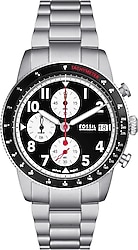 Fossil Sport Tourer FFS6045 Çelik Kordon Siyah Erkek Kol Saati