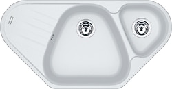 Franke Azg 661-E Granit Bianco Köşe Eviye