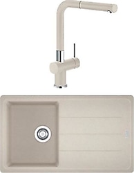 Franke Basis Bfg 611-86 Sahara Granit Eviye + Active Plus Doccia Batarya