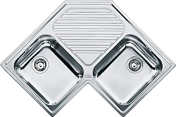 Franke Progresso PNX 621.E 2 Gözlü Inox Köşe Eviye
