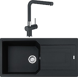 Franke Urban Ubg 611-100 Nero Granit Eviye + Active Plus Doccia Batarya