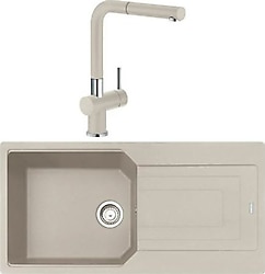 Franke Urban Ubg 651-100 1.5 Gözlü Sahara Granit Eviye + Active Plus Doccia Batarya