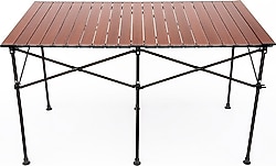 FreeCamp 8830-H5-C 124x70 cm Alüminyum Katlanır Kamp Masası