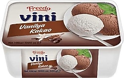 Freedo Vini Vanilyalı Kakaolu Dondurma 1000 ml
