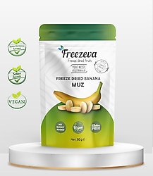 Freezeva Dondurularak Kurutulmuş Muz 30 gr