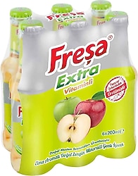 Freşa Extra Elma Aromalı Maden Suyu 6x200 ml