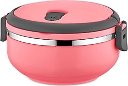 Freshbox Tek Katlı 0.75 lt Sızdırmaz Yemek Termosu Sefer Tası Pembe