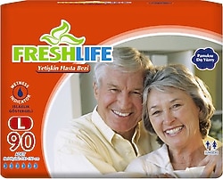 Freshlife Belbantlı Büyük Boy L 30'lu 3 Adet Hasta Bezi