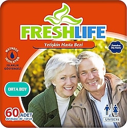 Freshlife Belbantlı Orta Boy M 30'lu 2 Adet Hasta Bezi