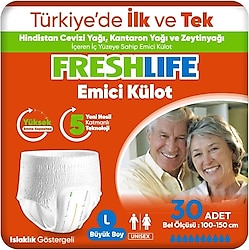 Freshlife Emici Külot Büyük Boy L 30'lu Hasta Bezi