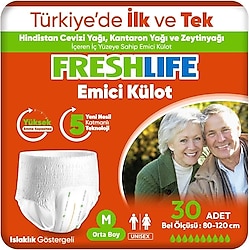 Freshlife Emici Külot Orta Boy M 30'lu 2 Adet Hasta Bezi