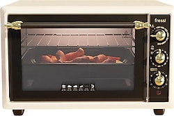 Fressi FR-MF01 Vintage Krem 34 lt Midi Fırın