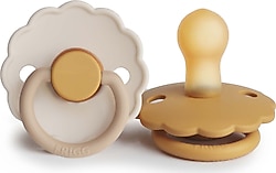Frigg Daisy İkili Kauçuk 0-6 Ay Emzik Chamomile-Honey Gold