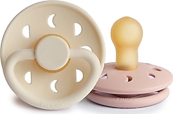 Frigg Moon Phase İkili Kauçuk 0-6 Ay Emzik Blush-Cream