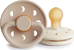 Frigg Moon Phase İkili Kauçuk 0-6 Ay Emzik Cream-Croissant