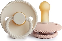 Frigg Rope İkili Kauçuk 6-18 Ay Emzik Blush-Cream