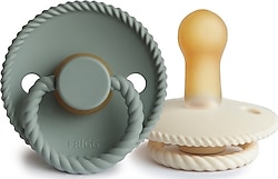 Frigg Rope İkili Kauçuk 6-18 Ay Emzik Cream-Sage