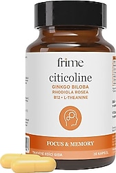 Frime Citicoline Focus + Memory 20 Kapsül