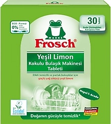 Frosch Yeşil Limon Kokulu Bulaşık Makinesi Tableti 30