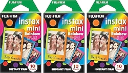 Fujifilm Instax Mini Rainbow 10'lu 3 Paket Film Seti
