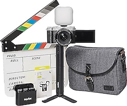 Fujifilm X-M5 + 16-50mm Lens Gümüş Vlogger Kit