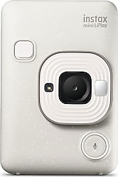 Instax Mini LiPlay Sisli Beyaz Dijital Fotoğraf Makinesi