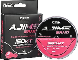 Fujin Ajime Braid 4X 150 m 0.08 mm 2.8 kg Pink İp Misina Fiyatları