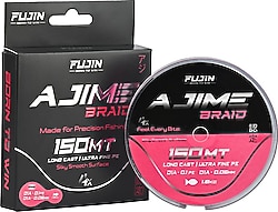 Fujin Ajime Braid 4X 150 m 0.10 mm 3.8 kg Pink İp Misina