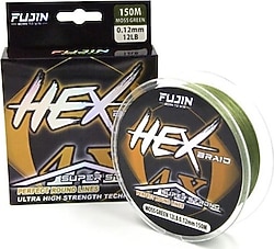 Fujin Hex Braid 4X 150 m 0.18 mm 7.5 kg Moss Green İp Misina