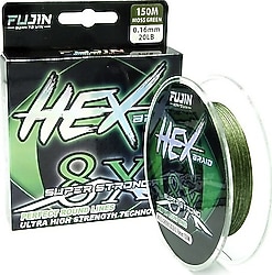 Fujin Hex Braid 8X 150 m 0.04 mm 2.3 kg Moss Green İp Misina