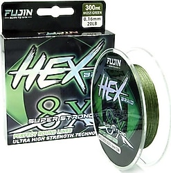 Fujin Hex Braid 8X 300 m 0.16 mm 9 kg Moss Green İp Misina