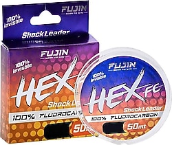 Fujin Hex FC Shock Leader 50 m 0.34 mm 7.27 kg Fluorocarbon Misina