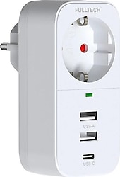 Fulltech FTR-17 380 Joule USB'li Kablosuz Akım Korumalı Priz