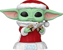 Funko POP Star Wars 747 Grogu With Christmas Cookie