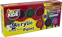 Funny Kids 25 ml 12 Renk Akrilik Boya