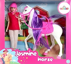 Galtoys Jasmine Beyaz Atlı Bebek