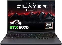 Game Garaj Slayer R9T-5070 C7 Ryzen 9 8945HX 16 GB 1 TB SSD RTX5070 16" WQXGA Gaming Laptop