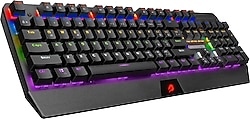 GameBooster G5R Defender Rainbow RGB Red Switch Mekanik Oyuncu Klavyesi