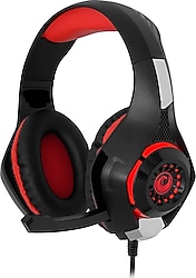 Gameforce Raider Kırmızı Kablolu Kulak Üstü Oyuncu Kulaklığı