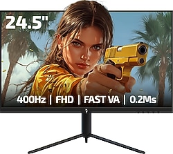 Gamepower Lucid S40 24.5'' 0.2 ms Full HD Pivot 400 Hz Oyuncu Monitörü