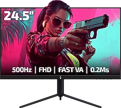 Gamepower Lucid S50 24.5'' 0.2 ms Full HD Pivot 500 Hz Oyuncu Monitörü